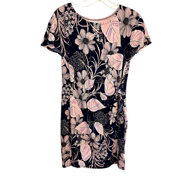 Robbie Bee PS Women's Dress Pink Black Petites Size Small 4 6 SP - Picture 1 of 5